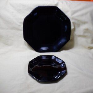 Unique Shaped ~~~ 2 Piece DINING SET~~~ Dinner Plate & Salad Plate ~~~